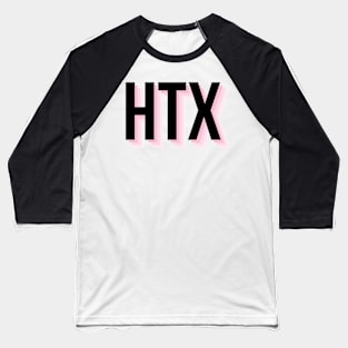 HTX in black & pink Baseball T-Shirt